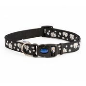 Ancol Fashion Adjustable Nylon Collar Black Daisy 45-70cm